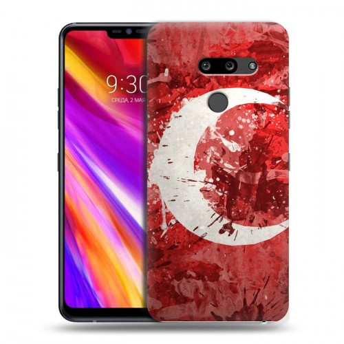 Дизайнерский пластиковый чехол для LG G8 ThinQ Флаг Турции