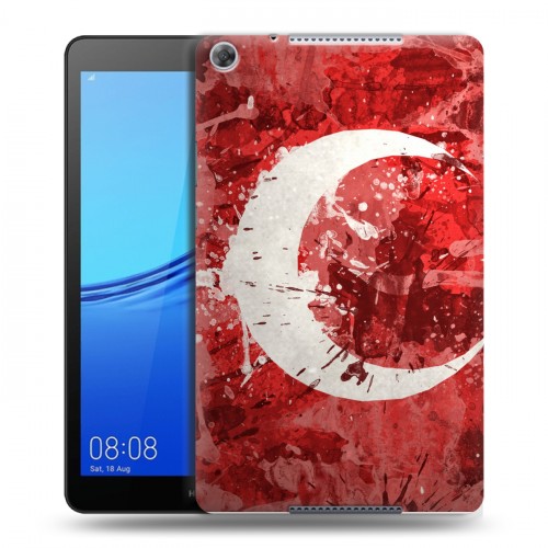 Дизайнерский силиконовый чехол для Huawei MediaPad M5 lite 8 Флаг Турции