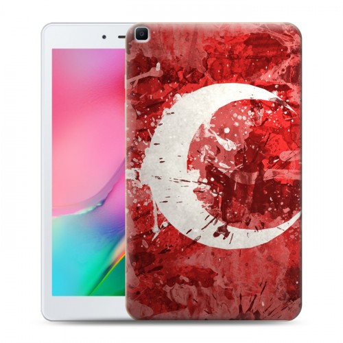 Дизайнерский силиконовый чехол для Samsung Galaxy Tab A 8.0 (2019) Флаг Турции