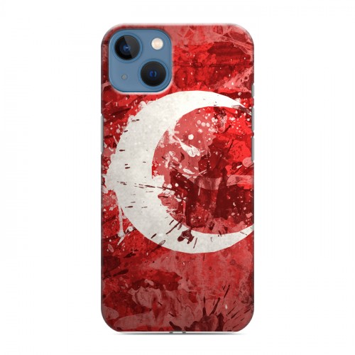 Дизайнерский силиконовый чехол для Iphone 13 Флаг Турции