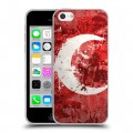 Дизайнерский пластиковый чехол для Iphone 5c Флаг Турции