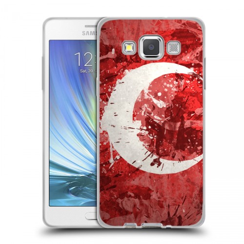 Дизайнерский пластиковый чехол для Samsung Galaxy A5 Флаг Турции