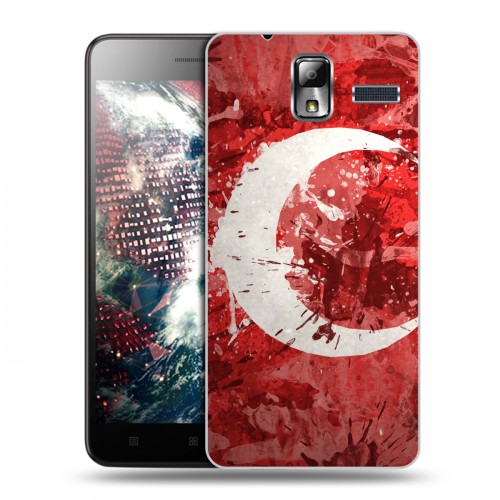 Дизайнерский силиконовый чехол для Lenovo S580 Ideaphone Флаг Турции
