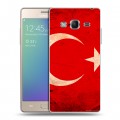 Дизайнерский пластиковый чехол для Samsung Z3 Флаг Турции