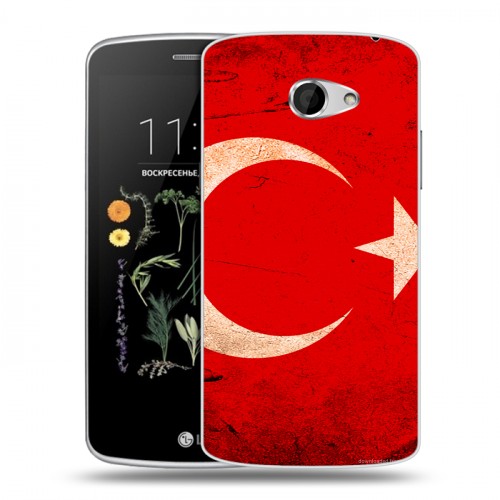 Дизайнерский силиконовый чехол для LG K5 Флаг Турции
