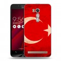 Дизайнерский силиконовый чехол для ASUS Zenfone Go 5.5 Флаг Турции
