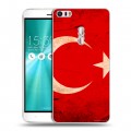 Дизайнерский пластиковый чехол для Asus ZenFone 3 Ultra Флаг Турции