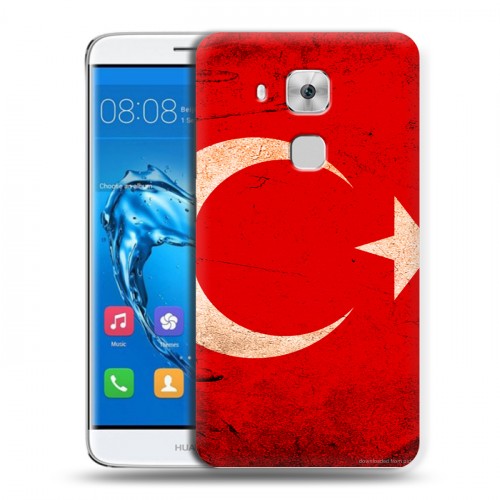 Дизайнерский пластиковый чехол для Huawei Nova Plus Флаг Турции