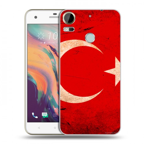 Дизайнерский силиконовый чехол для HTC Desire 10 Pro Флаг Турции