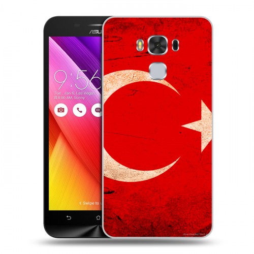 Дизайнерский силиконовый чехол для ASUS ZenFone 3 Max ZC553KL Флаг Турции