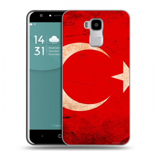 Дизайнерский пластиковый чехол для Doogee Y6 Флаг Турции