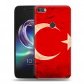 Дизайнерский силиконовый чехол для Alcatel Idol 5 Флаг Турции