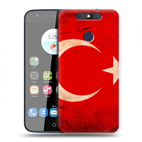 Дизайнерский силиконовый чехол для ZTE Blade V8C Флаг Турции