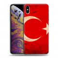 Дизайнерский силиконовый чехол для Iphone Xs Max Флаг Турции