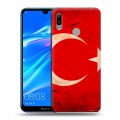 Дизайнерский пластиковый чехол для Huawei Y6 (2019) Флаг Турции