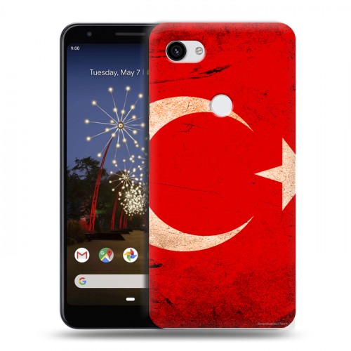 Дизайнерский пластиковый чехол для Google Pixel 3a XL Флаг Турции
