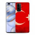 Дизайнерский силиконовый чехол для Huawei Honor 30 Pro Флаг Турции