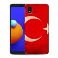 Дизайнерский пластиковый чехол для Samsung Galaxy A01 Core Флаг Турции