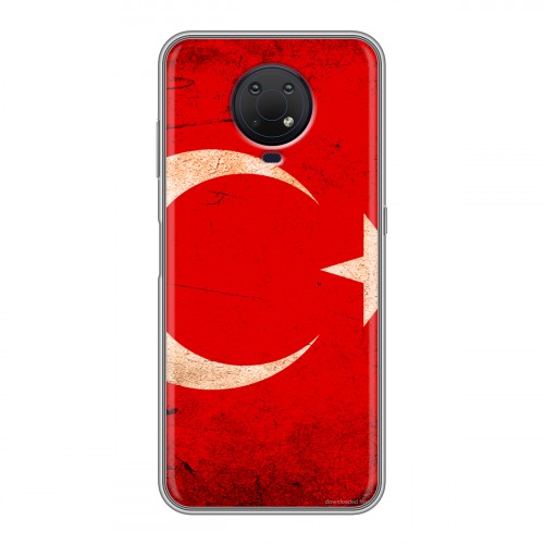 Дизайнерский силиконовый чехол для Nokia G10 Флаг Турции