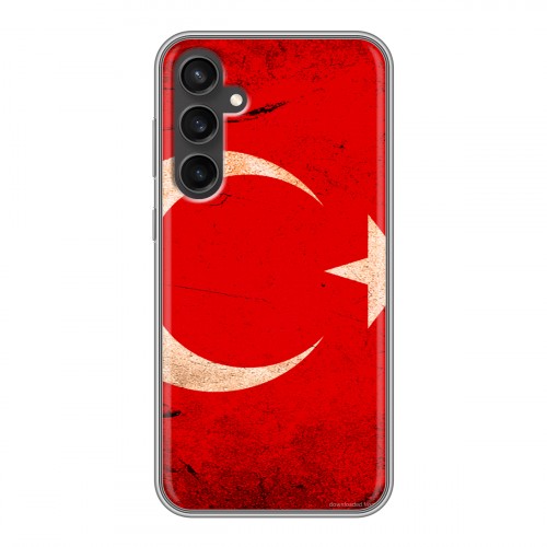 Дизайнерский пластиковый чехол для Samsung Galaxy S23 FE Флаг Турции