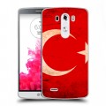 Дизайнерский пластиковый чехол для LG G3 (Dual-LTE) Флаг Турции