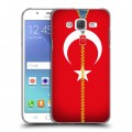 Дизайнерский пластиковый чехол для Samsung Galaxy J5 Флаг Турции
