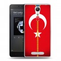 Дизайнерский пластиковый чехол для Xiaomi RedMi Note 2 Флаг Турции