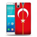Дизайнерский пластиковый чехол для Huawei ShotX Флаг Турции