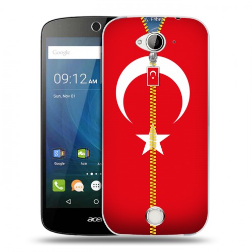 Дизайнерский силиконовый чехол для Acer Liquid Z530 Флаг Турции