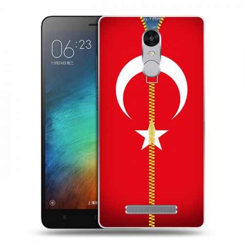 Дизайнерский пластиковый чехол для Xiaomi RedMi Note 3 Флаг Турции