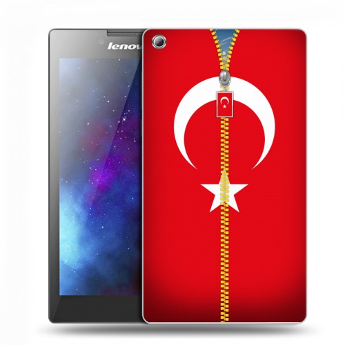 Дизайнерский силиконовый чехол для Lenovo Tab 3 7 Флаг Турции