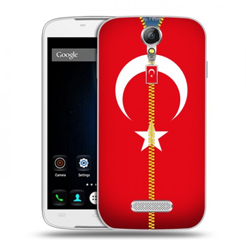 Дизайнерский силиконовый чехол для Doogee X6 Флаг Турции