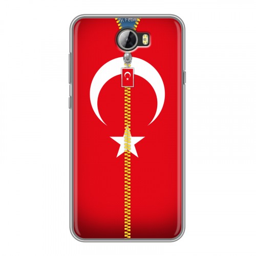 Дизайнерский силиконовый чехол для Huawei Y5 II Флаг Турции