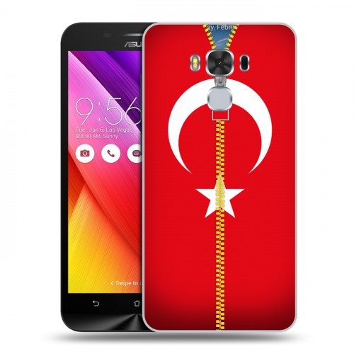 Дизайнерский пластиковый чехол для ASUS ZenFone 3 Max ZC553KL Флаг Турции