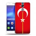 Дизайнерский пластиковый чехол для Huawei Honor 6C Флаг Турции