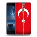 Дизайнерский пластиковый чехол для Nokia 8 Флаг Турции