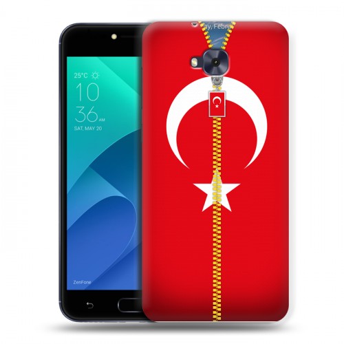 Дизайнерский пластиковый чехол для ASUS ZenFone 4 Selfie Флаг Турции
