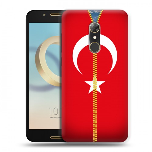 Дизайнерский силиконовый чехол для Alcatel A7 Флаг Турции