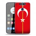 Дизайнерский силиконовый чехол для ZTE Blade V8C Флаг Турции