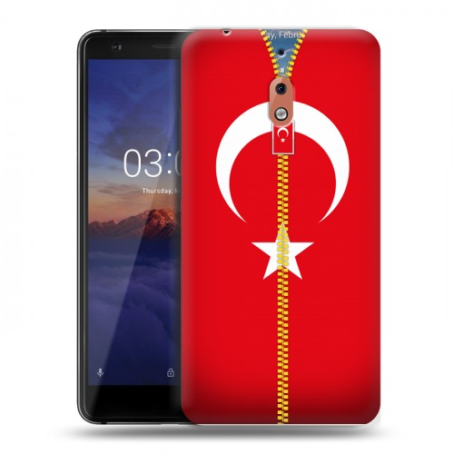 Дизайнерский силиконовый чехол для Nokia 2.1 Флаг Турции