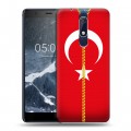 Дизайнерский пластиковый чехол для Nokia 5.1 Флаг Турции
