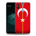 Дизайнерский силиконовый чехол для Xiaomi Mi A2 Флаг Турции