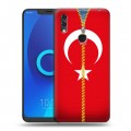 Дизайнерский силиконовый чехол для Alcatel 5V Флаг Турции