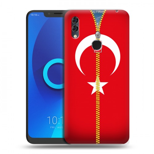 Дизайнерский силиконовый чехол для Alcatel 5V Флаг Турции