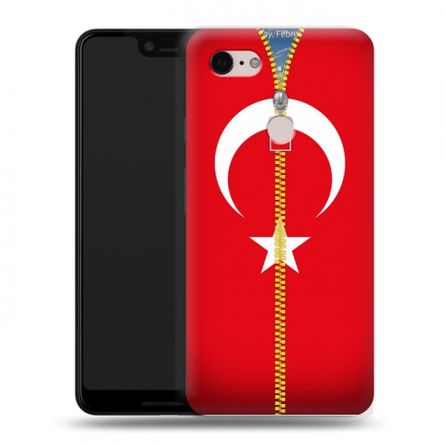 Дизайнерский силиконовый чехол для Google Pixel 3 XL Флаг Турции