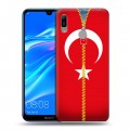Дизайнерский пластиковый чехол для Huawei Y6 (2019) Флаг Турции