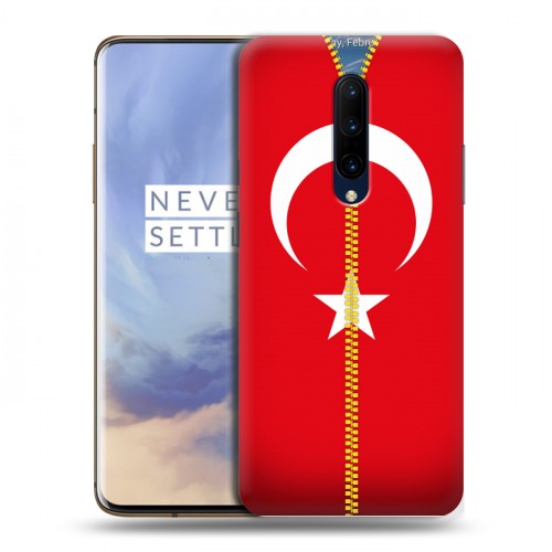 Дизайнерский пластиковый чехол для OnePlus 7 Pro Флаг Турции