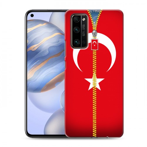 Дизайнерский пластиковый чехол для Huawei Honor 30 Флаг Турции