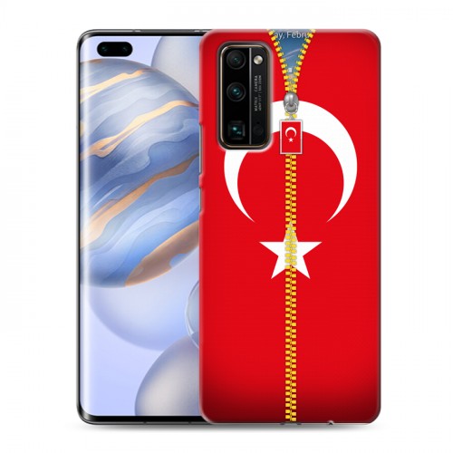 Дизайнерский силиконовый чехол для Huawei Honor 30 Pro Флаг Турции
