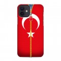 Дизайнерский силиконовый чехол для Iphone 12 Флаг Турции